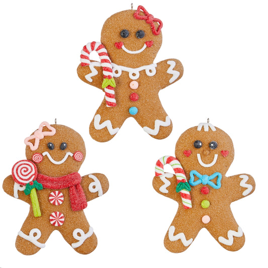 5" Gingerbread Ornament - SET OF 3
