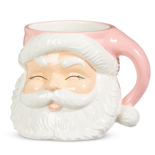 Raz Imports 2023 Jingle & Cocoa Pink Santa Container