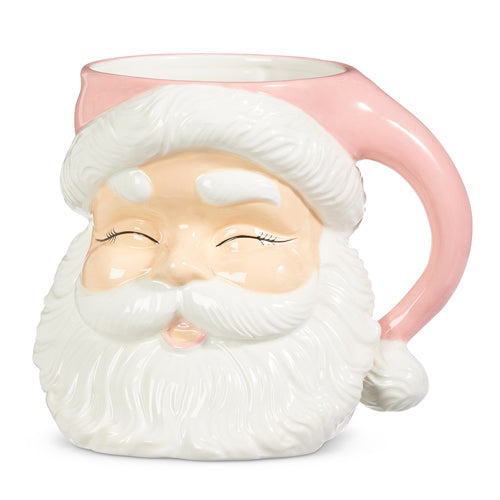 Raz Imports 2023 Jingle & Cocoa Pink Santa Container