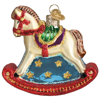 Old World Christmas Hanging Tree Ornament - Rocking Horse