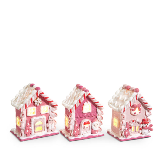 4.25" Lighted Gingerbread House Ornament