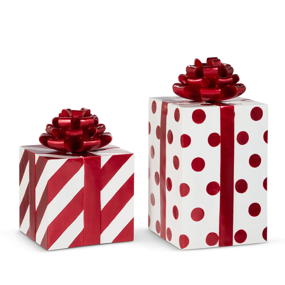 Candy Cane Lane - 15.5" Oversized Pattern Packages - SET OF 2