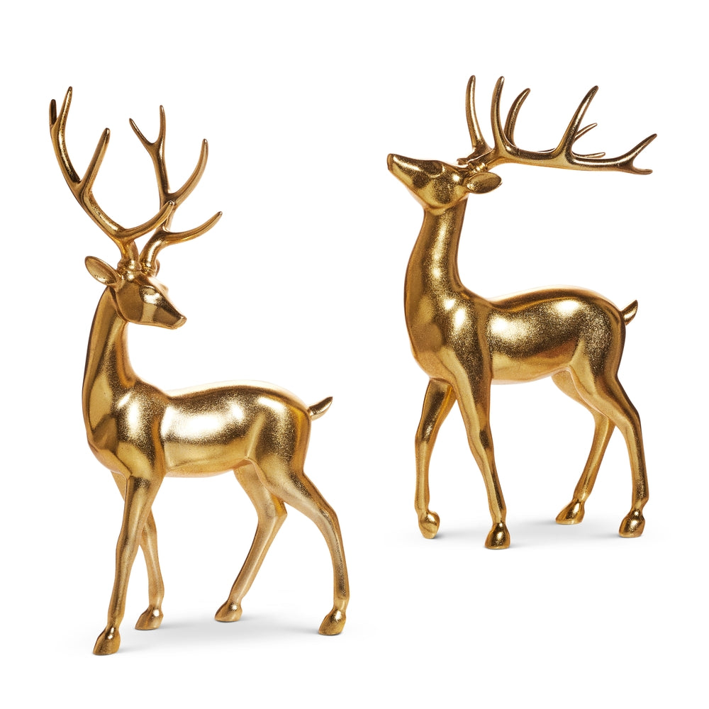 Royal Court Collection - 20.5" Gold Deer - SET OF 2