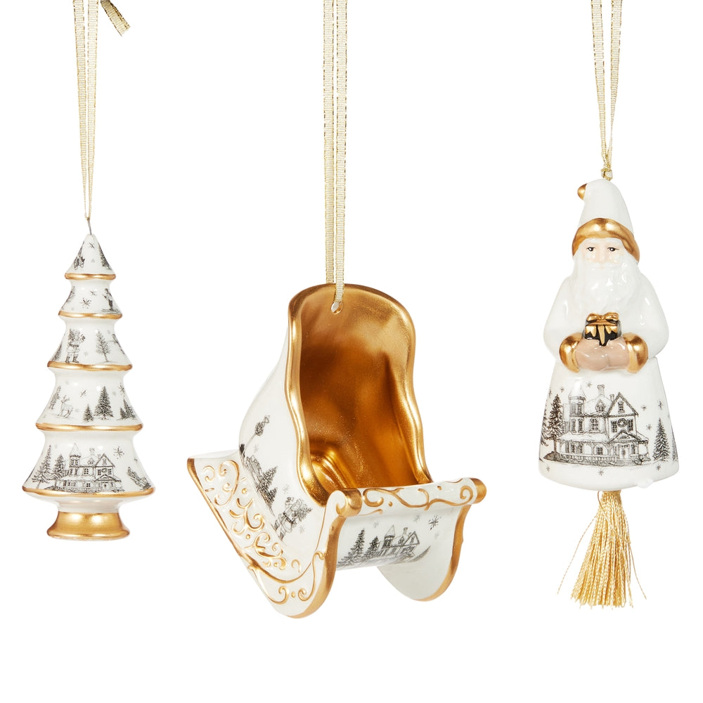 Royal Court Collection - 5.5" Toile Ornament