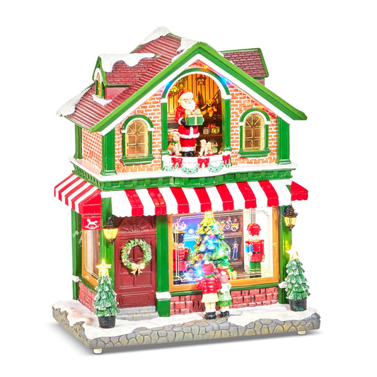 Chrismtas Carousel Collection - 16" Lighted Musical Toy Shop