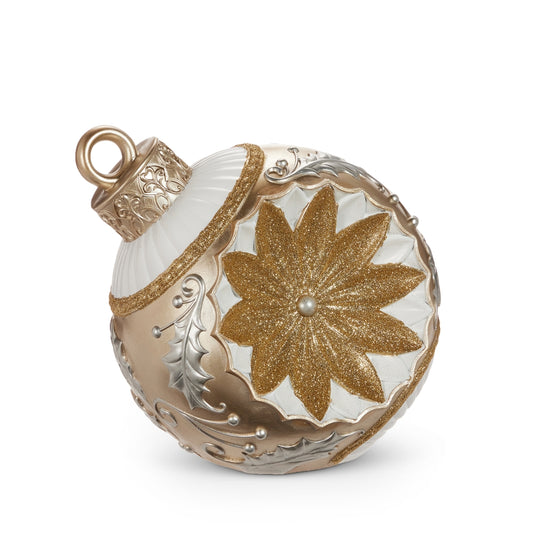 Royal Court Collection -  10" Vintage Tabletop Gold and Silver Ornament Decor