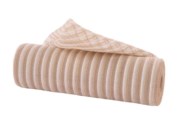 10.25"X10YD FINE WEAVE FAUX JUTE MESH NATURAL/CREAM