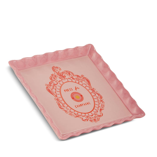 8" Champagne on Call Trinket Tray