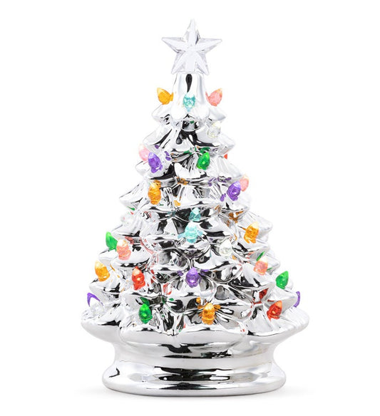 Royal Court Collection - 8" LED Silver Christmas Tree