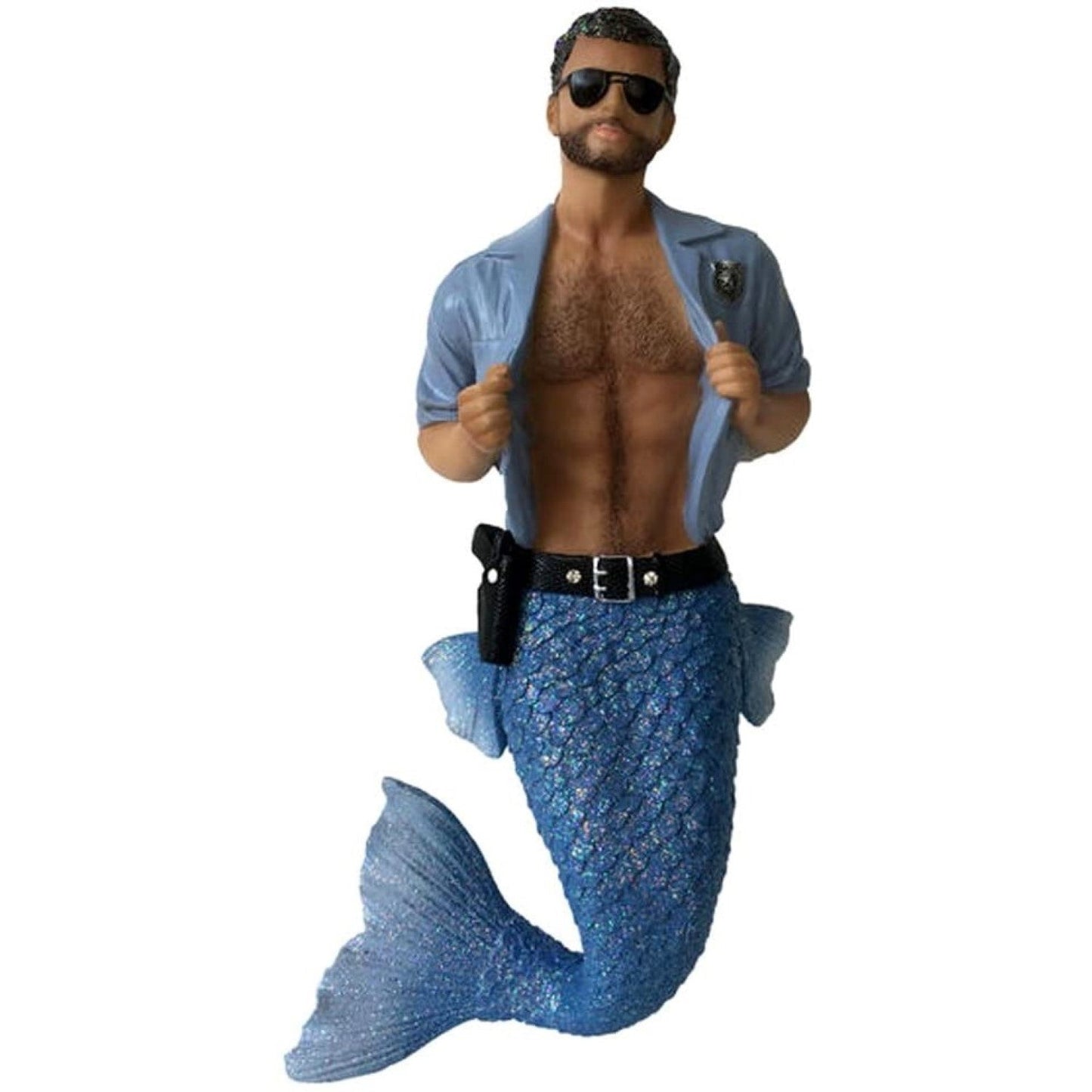 December Diamonds Mermen Figurine - Strip Search Policeman