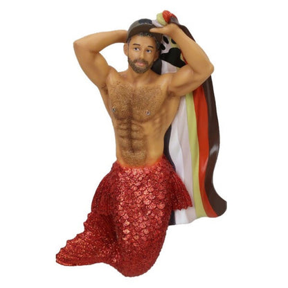 December Diamonds Mermen Figurine - Bear Pride