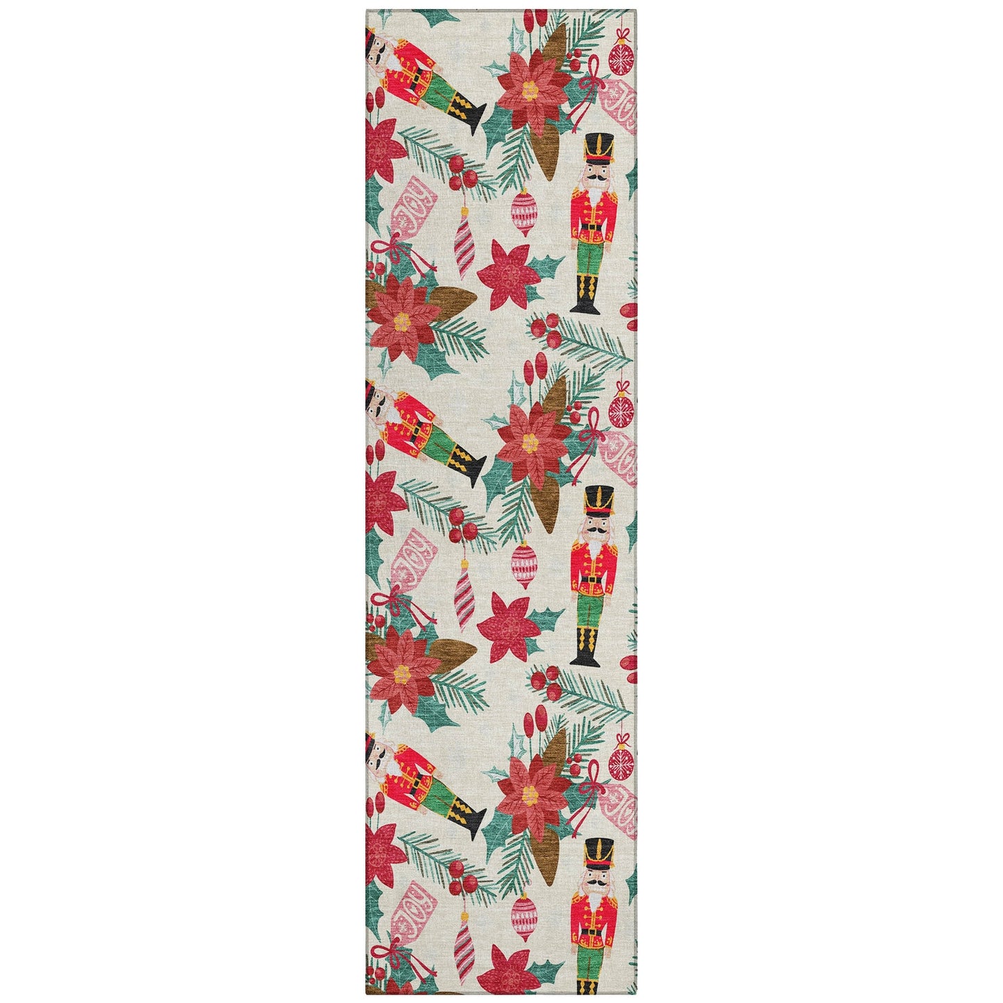 Christmas Carousel Collection- 2'3"x7'6" Nutcracker Runner Rug