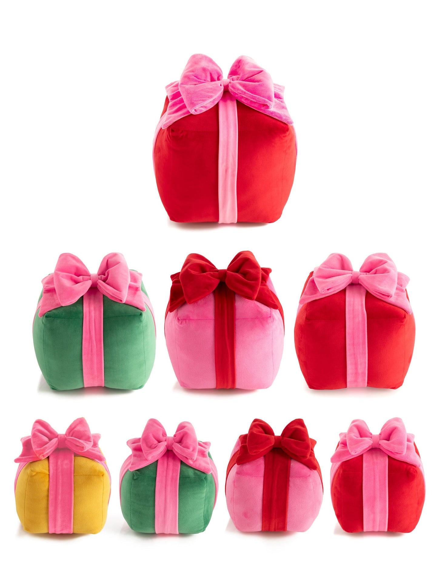Santa's Sweet Shoppe Collection Set of 8 Gift Box Pillows
