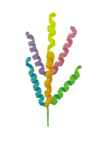 Pastel Curly Spray , 24L multi colored