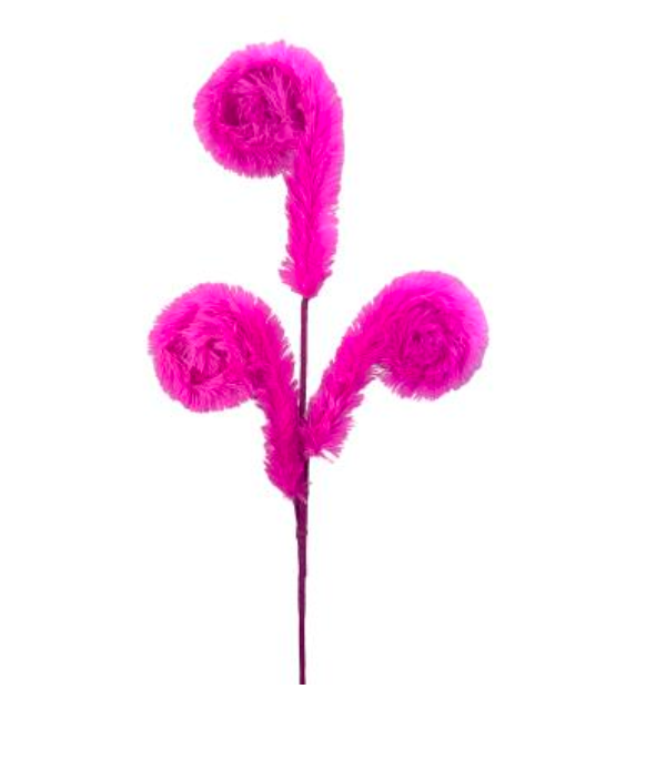 Furry Spiral Spray Hot pink