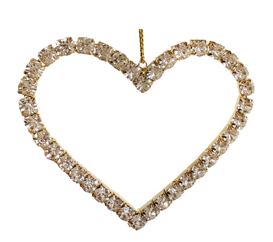 Cupids Valentine - Luxe 3.1" Bling Heart Ornament
