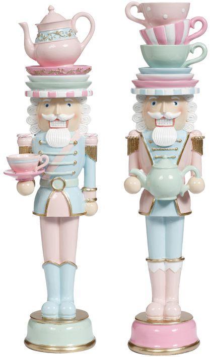 Santa's Sweet Shoppe Collection - 16" Pots and Cups Hat Nutcracker - SET OF 2