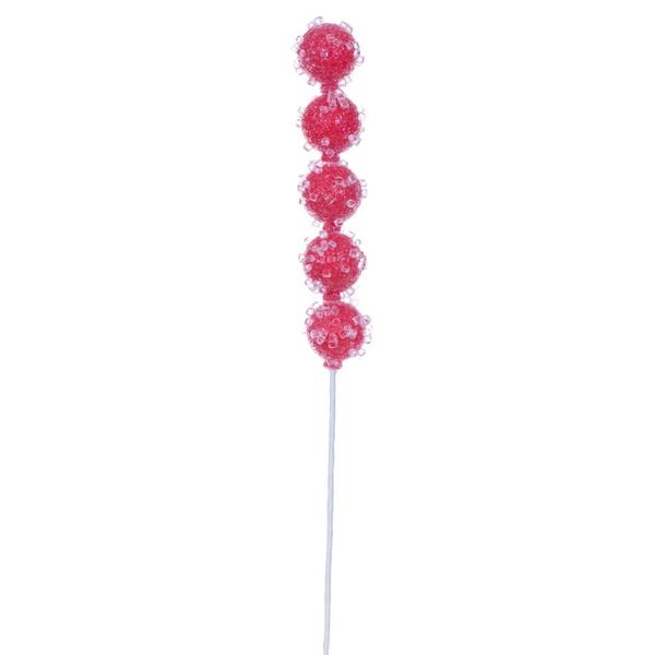 Santa's Sweet Shoppe Collection - Luxe 15" Sugar Ball Pick