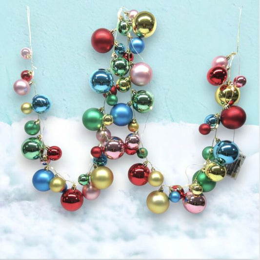 December Diamonds Retro 72" Vintage Ball Garland