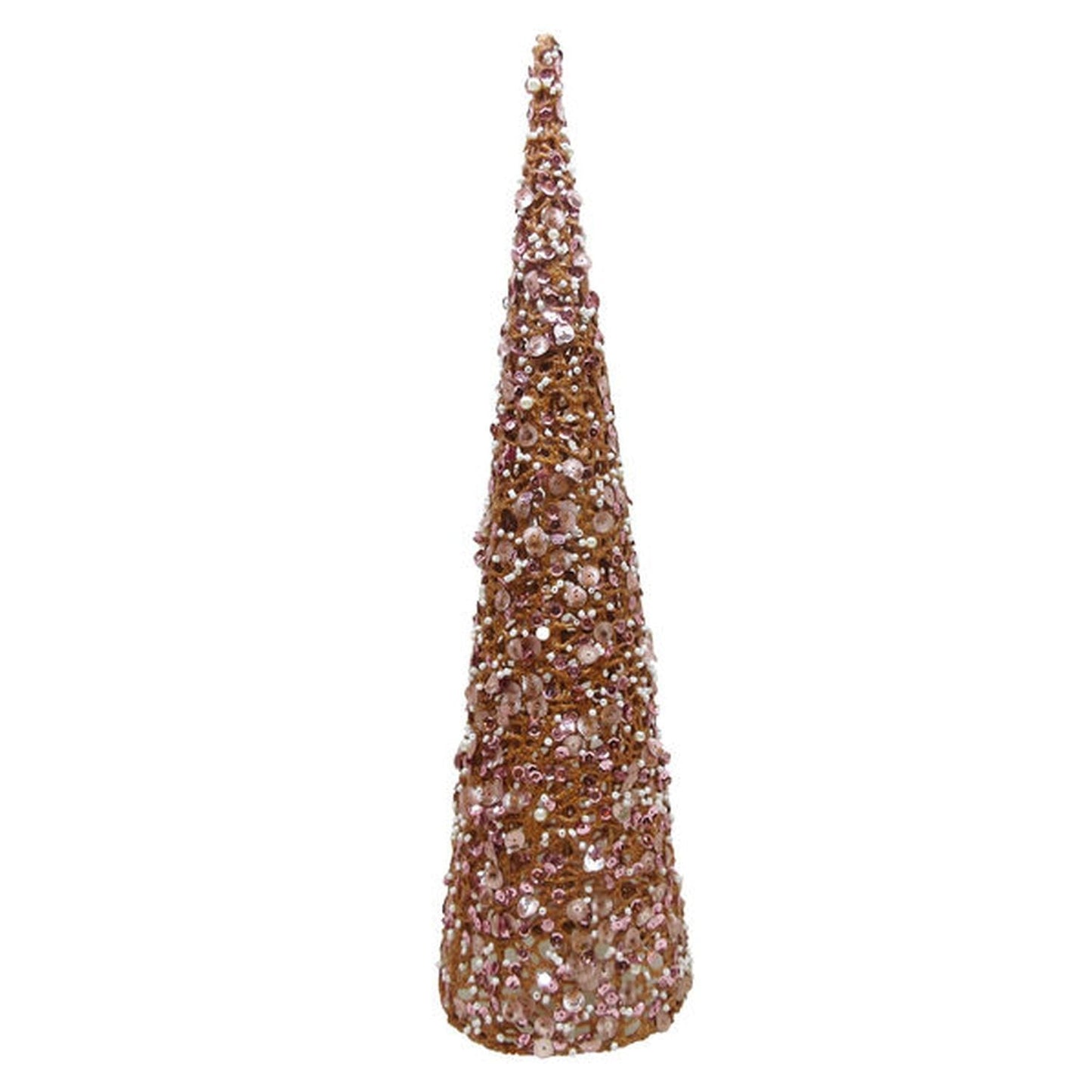 December Diamonds Coral Blues Coral Mesh Tree Cone Decor