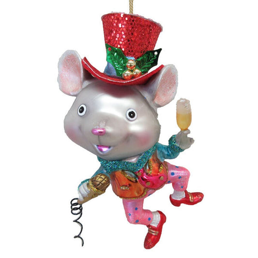 December Diamonds Party At The North Pole Mr Mouse Dancing With Hat Ornament