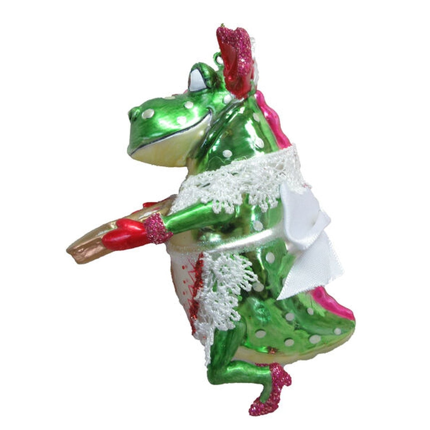 December Diamonds Party At The North Pole Ms Crocodile With Baked Goods Ornament