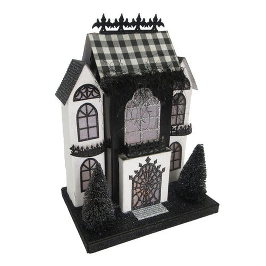 December Diamonds Witchery 12" Lighted Paper Haunted House