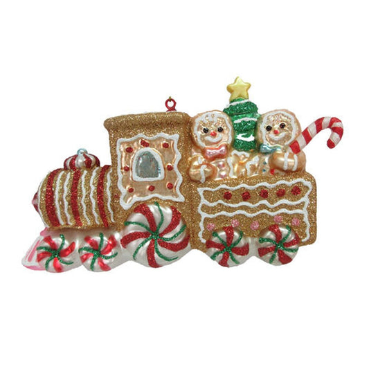 December Diamonds North Pole Sweet Shoppe Gingerbread Train Ornament