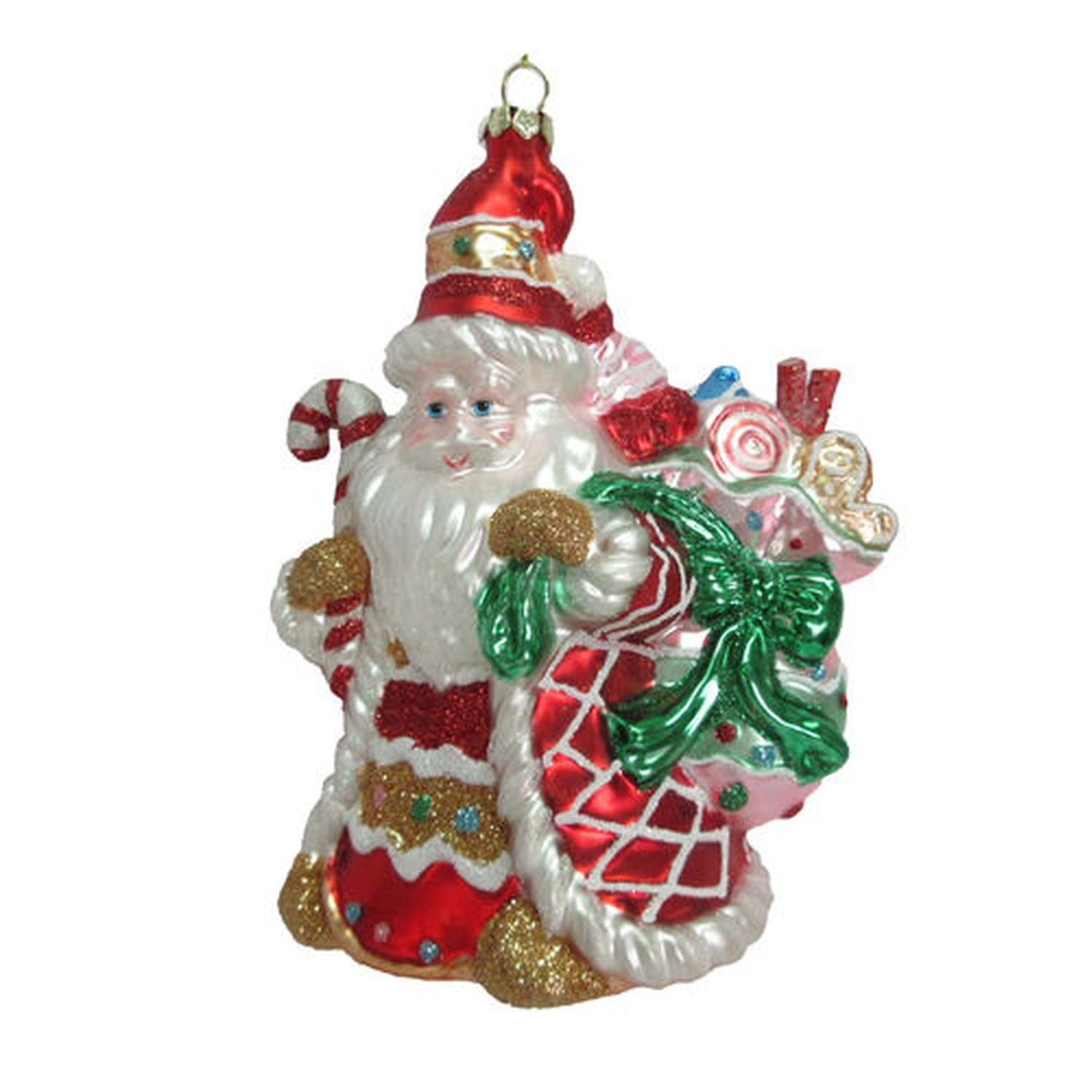 December Diamonds North Pole Sweet Shoppe Gingerbread Santa Ornament