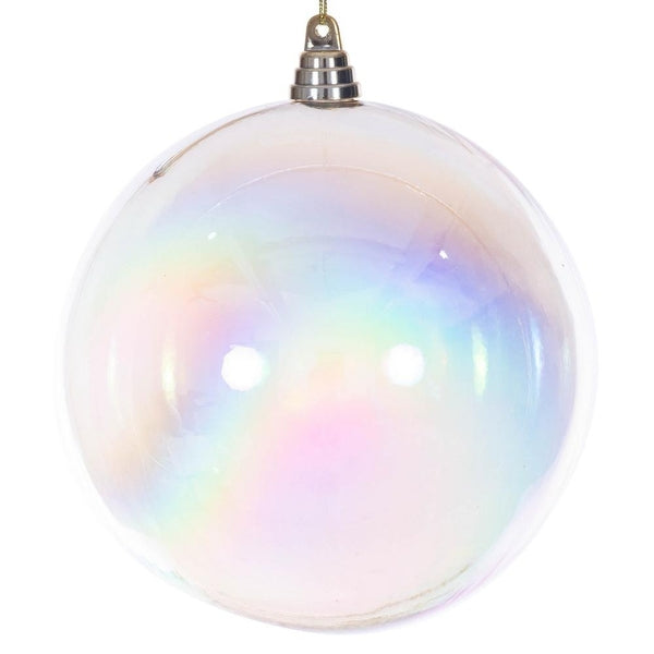 Santa's Sweet Shoppe Collection - Luxe Enamel Iridescent Glossy Ball Ornament