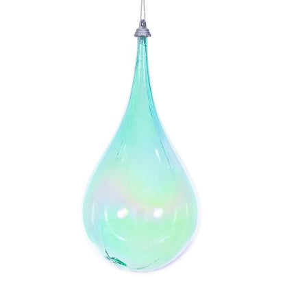 Santa's Sweet Shoppe Collection - Luxe Enamel 4" Iridescent Glossy Teardrop Ornament