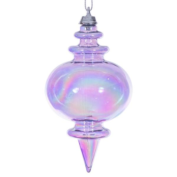 Santa's Sweet Shoppe Collection - Luxe Enamel 5" Iridescent Glossy Finial Ornament