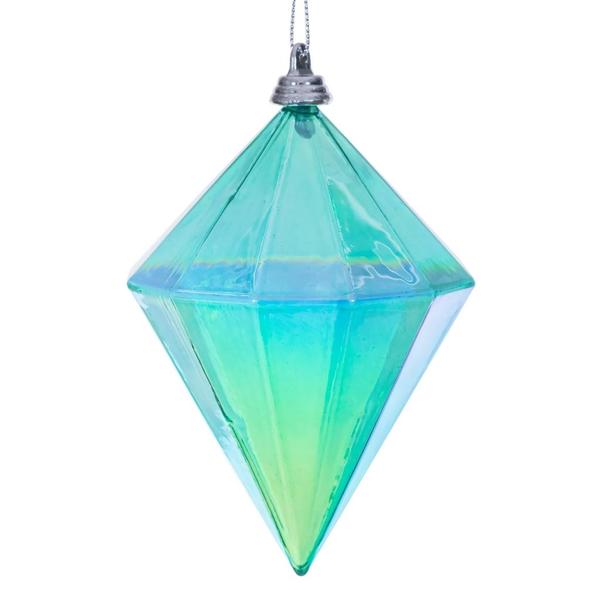 Santa's Sweet Shoppe Collection - Luxe Enamel 5" Iridescent Glossy Diamond Ornament