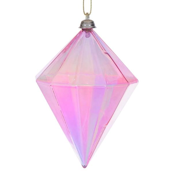 Santa's Sweet Shoppe Collection - Luxe Enamel 5" Iridescent Glossy Diamond Ornament