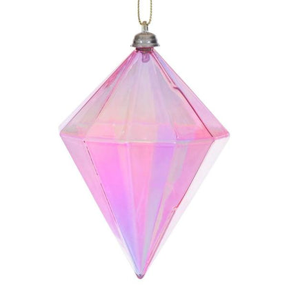 Santa's Sweet Shoppe Collection - Luxe Enamel 5" Iridescent Glossy Diamond Ornament