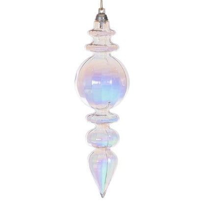 Santa's Sweet Shoppe Collection - Luxe Enamel 7.5" Iridescent Glossy Finial Ornament