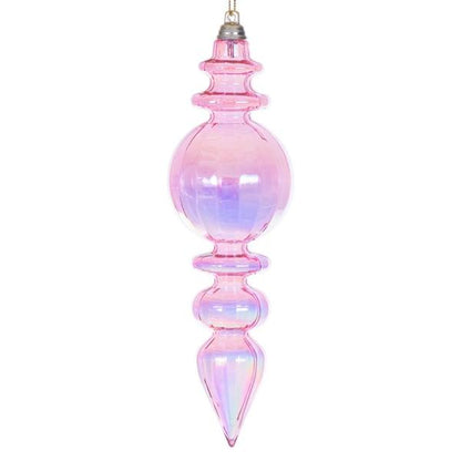 Santa's Sweet Shoppe Collection - Luxe Enamel 7.5" Iridescent Glossy Finial Ornament