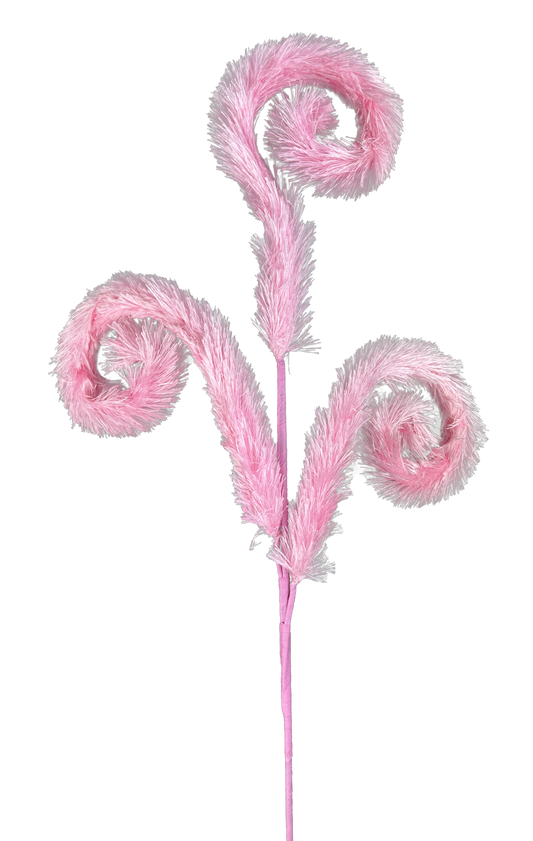 Furry Curly Spray Pink