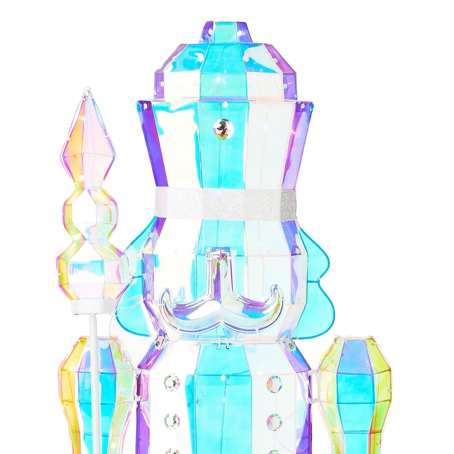 Iridescent LED 6'FT Nutcracker INDOOR / OUTDOOR