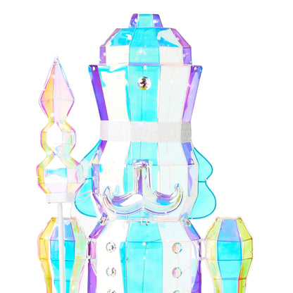 Iridescent LED 6'FT Nutcracker INDOOR / OUTDOOR