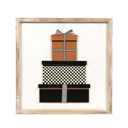 19x19 Reversible Wood Frame Sign (GIFT/FLOWER)