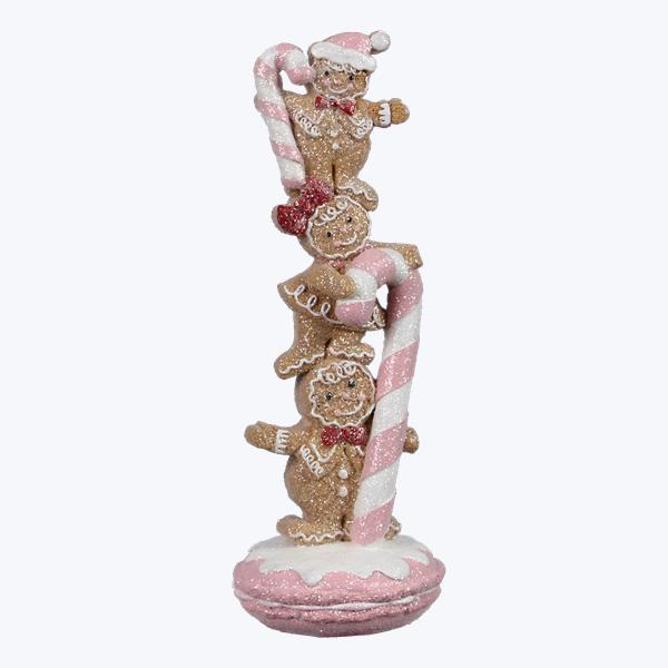 11" Resin Stacked Gingerbread