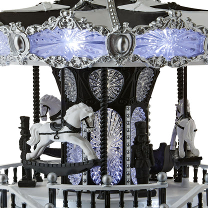 Royal Court Collection - 11" Spooky Christmas Musical Carousel