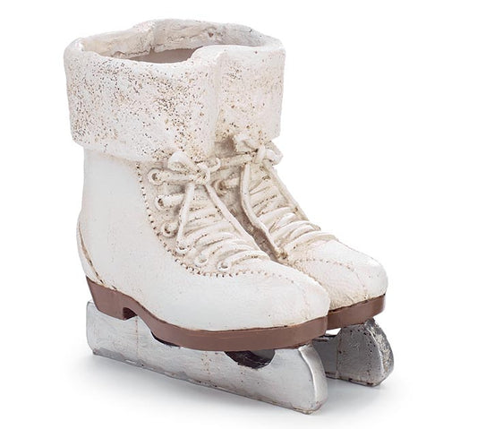 Royal Court Collection - 6.75" ICE SKATE SHAPE RESIN VASE