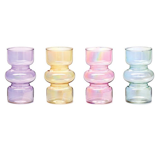7" IRIDESCENT GLASS BUBBLE VASE