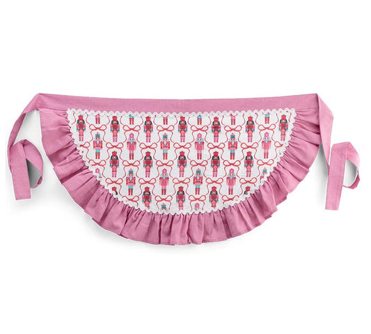Santa's Sweet Shoppe Collection - PINK NUTCRACKER HALF APRON