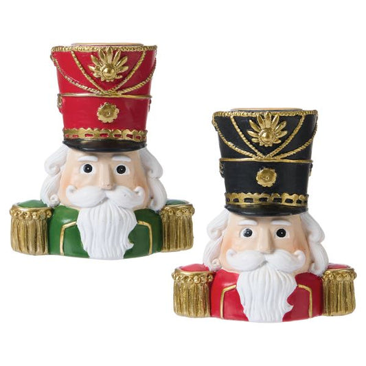 Christmas Carousel Collection - 3.5" Nutcracker Taper Candle Holder