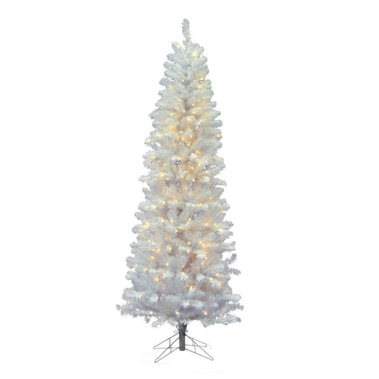 Vickerman 4.5' X 24" White Salem Pencil Led 150Ww