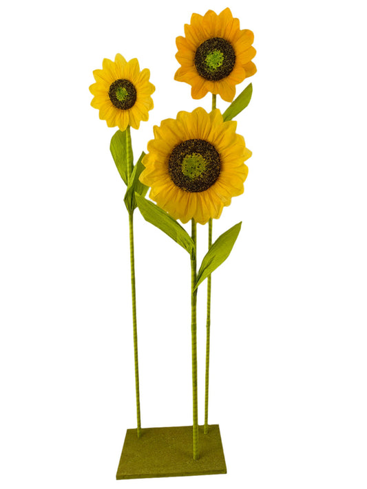 64” GIANT SUNFLOWERS WITH STAND