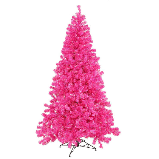 Vickerman 3' Hot Pink Artificial Christmas Tree, Pink Dura-Lit Led Lights